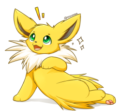 fridayflareon: no comic today woopshave a jolt instead x3