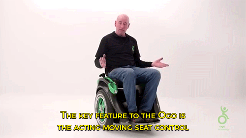 weasowl:imfemalewarrior:thelamprey:sizvideos:A man has built Ogo, a hands-free wheelchair for his pa