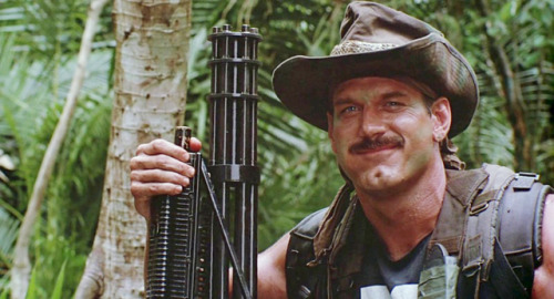 Jesse “the Body” Ventura in Predator (1987)&hellip; a sexual tyrannosaurus