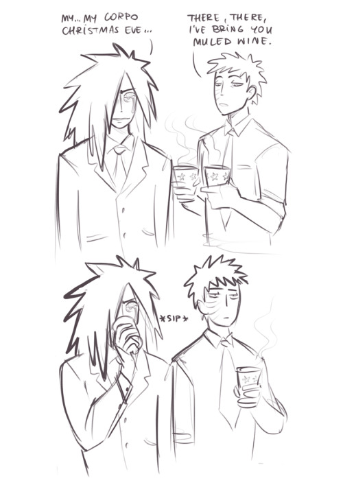 I missed Naruto Secret Santa this year </3 but have some silly stories I made up with my friend l