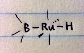 cyclopentadiene:  current mood: a ruthenium hydride-borane complex       
