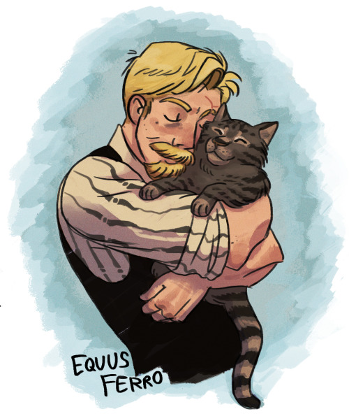 equus-ferro:in the light of recent Lloyd + cat posts here is another, I actually just used one of my