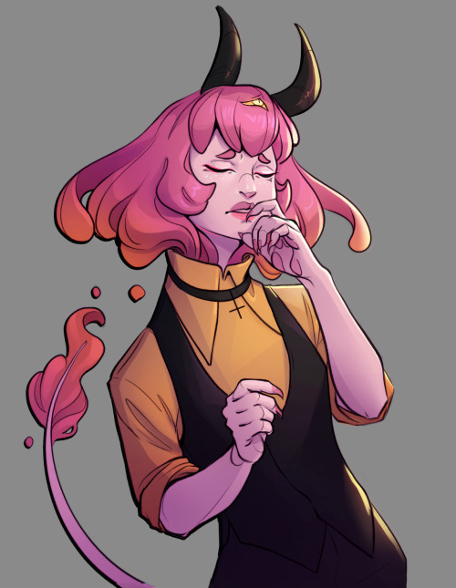 Another main character from Monster Café: Poppy! An energetic demon who just wants to travel the wor