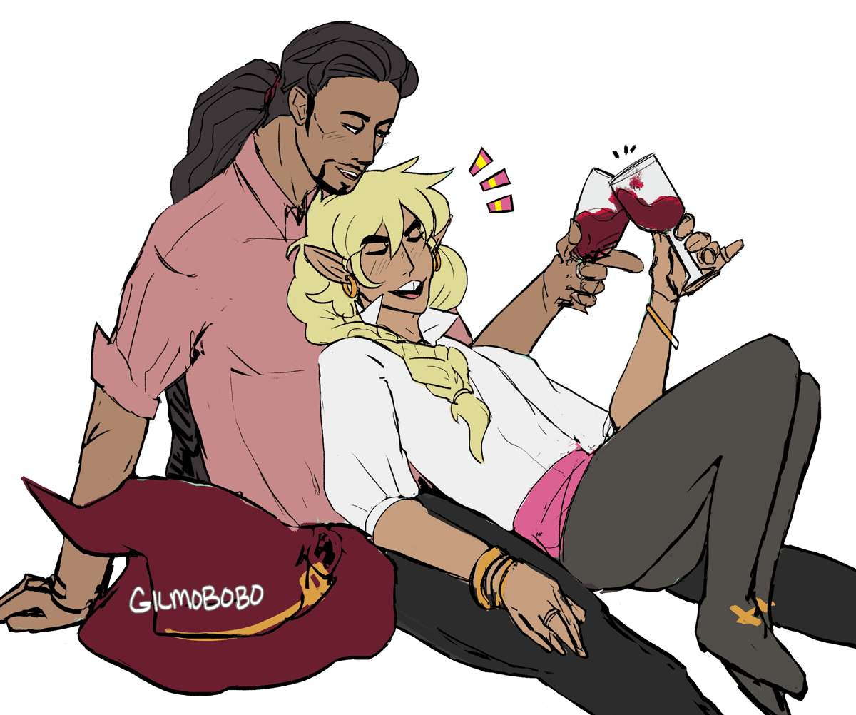 gilmobobo:thank you for the gift that is Taako and his grim reaper bf Kravitz