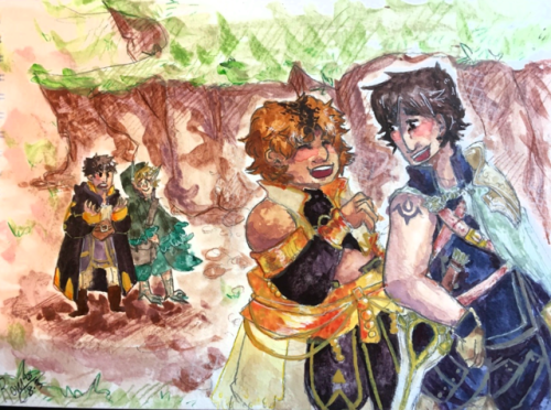 ror-art: @oofurishipweeks Day 3 - Fantasy Au high fantasy au turned fire emblem au (re a few posts 