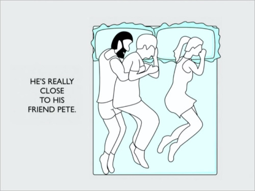 sadanduseless:  What Your Sleeping Positions Say About Your Relationship