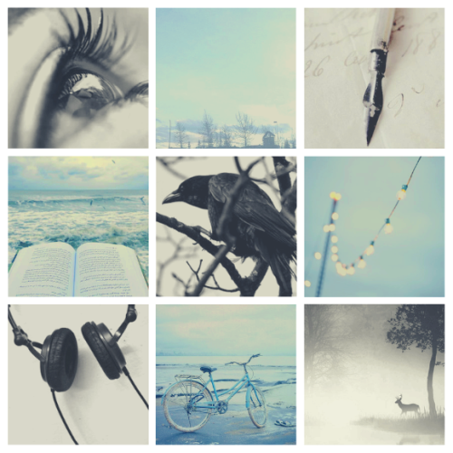 moodboard request » raven daemon, ravenclaw, and pisces sun for @wildravenfeathers