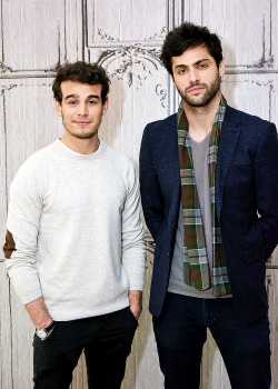 harry-shum: Alberto Rosende and Matthew Daddario attend the Build Series to discuss ‘Shadowhunters’ at AOL HQ on January 9, 2017 in New York City.