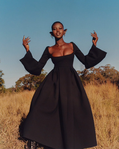 modely-way:  Adut Akech for Vogue Australia, shot by Andrew Nuding.