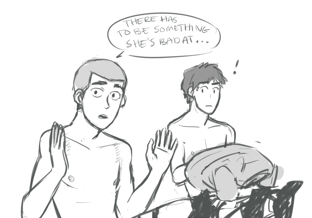 omako:  the things i draw at 2 am  jfc locker room adventures man