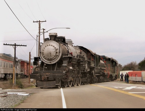 rptherailfan:RailPictures.Net Photo: SP 2472 Southern Pacific Railroad Steam 4-6-2 at Sunol, Califor