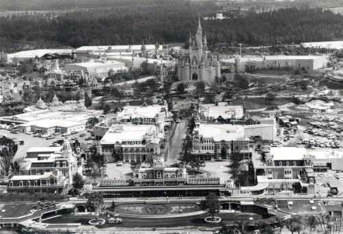 The Magic Kingdom under construction in 1971