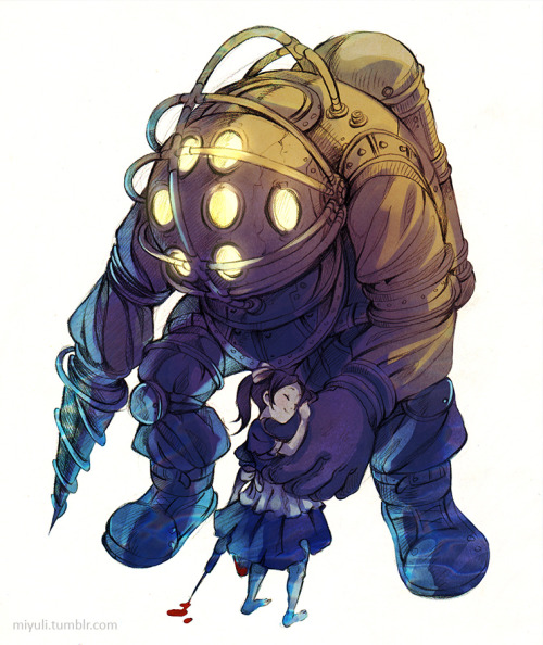 miyuli:I really love the Bioshock games. Couldn’t pick a favourite character…Sketches previously upl