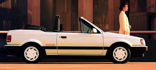 Mazda Familia Turbo Cabriolet, 1985. Mazda made a convertible version of the 6th (BF) generation Fam