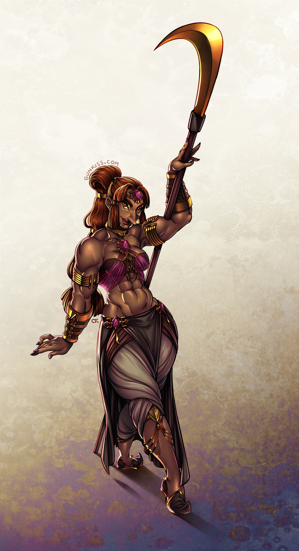 gunkiss:   Another Commission for  BlasterMath, this time of his Gerudo character