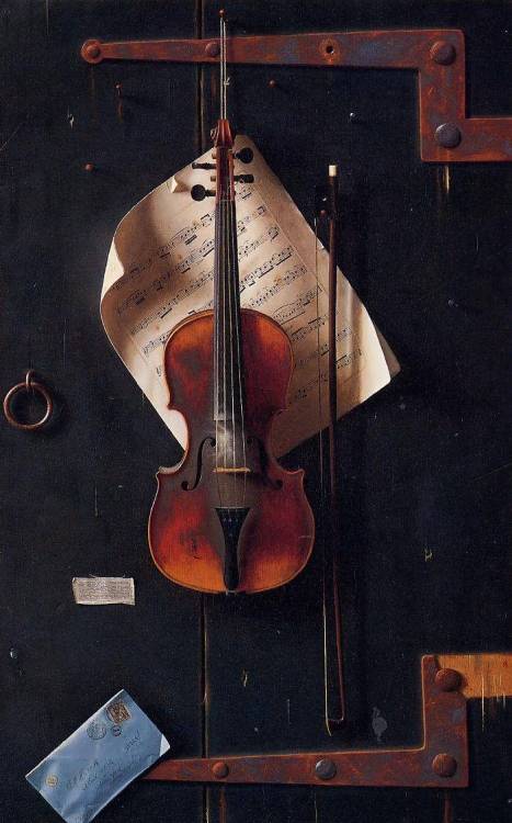 gnossienne:William Michael Harnett, The Old Violin (1886)