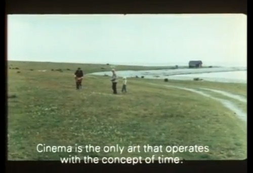 classicalrecords:   &ldquo;Cinema is the only art that operates with the concept of time. Not be