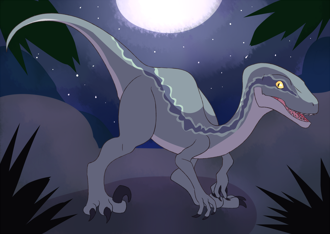 Blue is my favorite character in Jurassic World.(added the background-less, shade-less