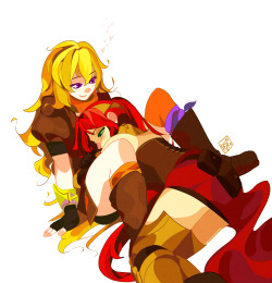 bonpyro:  my 2nd otp (yang and pyrrha are actually my favorites). I call it crimson flame 