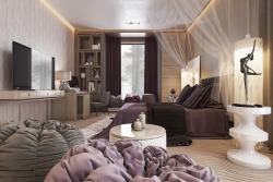 homedesigning:  (via Three Luxurious Apartments With Dark Modern Interiors) 