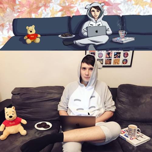 danisnotonfire: mfw the fan art is so accurate i’m scared they can actually see into my house 