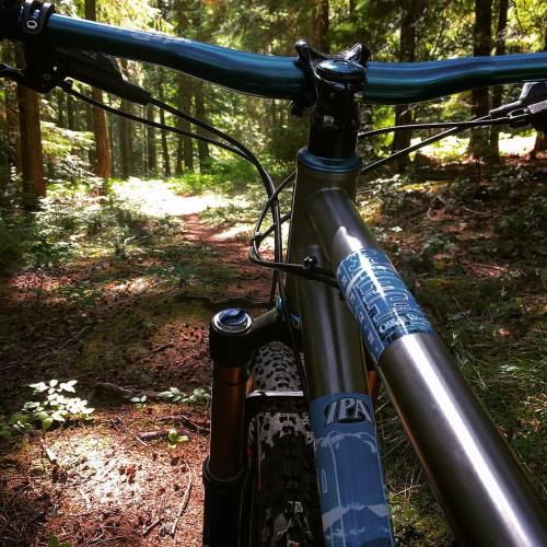 stumptownrider:  About to grip it and rip it on Old Man Pass trail today #lifebehindbars #lifebehind