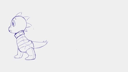 theeverlastingrandom:  rosuroid:  As if I don’t draw enough UNDERTALE, here’s a small monster kid animation i’ve been working on.  I’m inking this at the moment, but I couldn’t resist uploading the roughs, rough animation always looks so pretty（*´▽`*)
