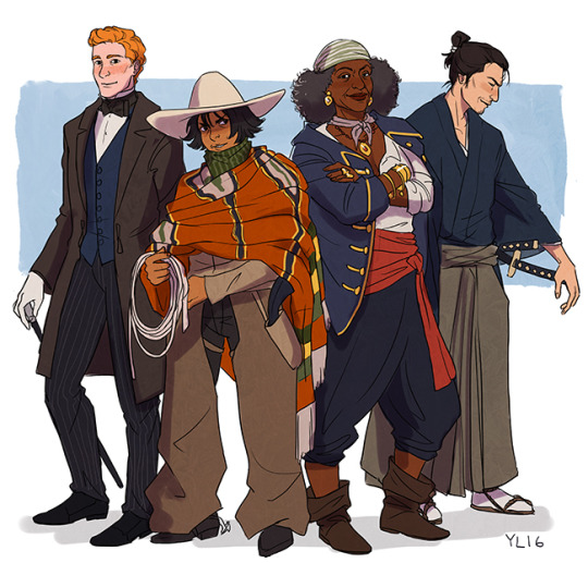 spader7:  medievalpoc:  prokopetz:  Consider: Victorian England: 1867-1901 American Old West: 1803-1912 Meiji Restoration: 1868-1912 French privateering in the Gulf of Mexico: ended circa 1830 Conclusion: an adventuring party consisting of a Victorian