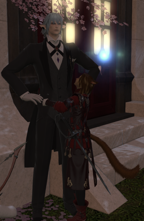 ffxivcaramel: if the game wont let me hug npcs in canon, i’ll have to make do!!!  featuring someone’