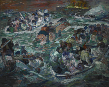 max-beckmann: Sinking of the Titanic, Max Beckmann, 1912–13, Saint Louis Art Museum: Modern an