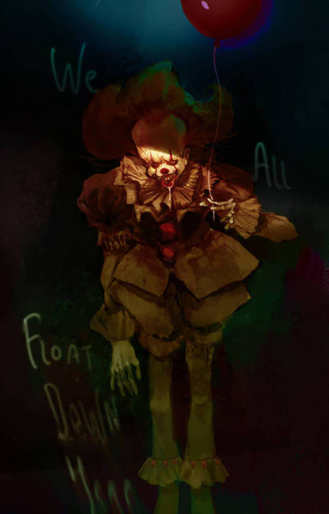 pixelated-nightmares:Pennywise the dancing clown by SvetoslavPetrov