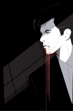 david-freakin-bowie:  David Bowie - The Hunger - Craig Drake (Patrick Nagel’s style)That’s too much for me for tonight, thank you and goodnight