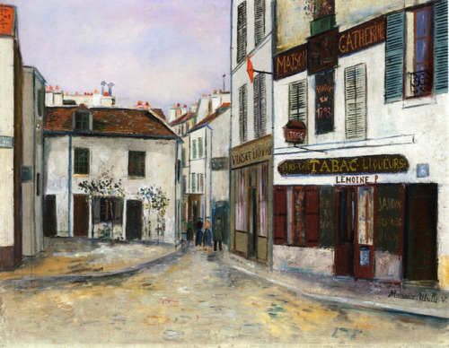 Mother Catherine&rsquo;s Restaurant in Montmartre, Maurice UtrilloMedium: oil,canvas