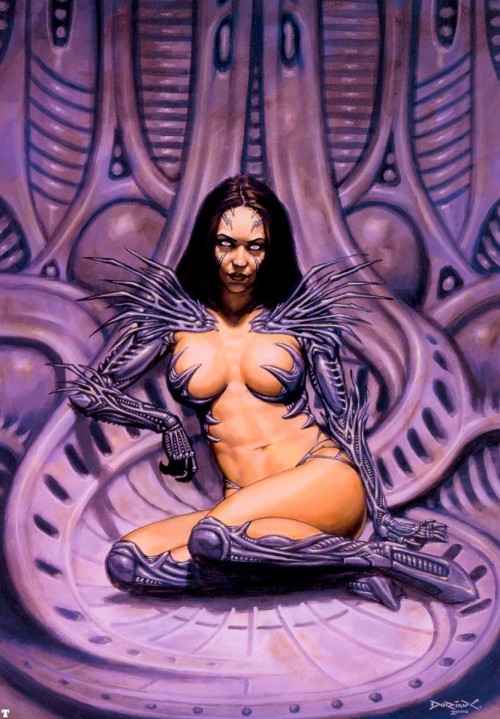 devilonadinosaur:  Here a few darker images illustrated by Dorian Cleavenger. More here. 