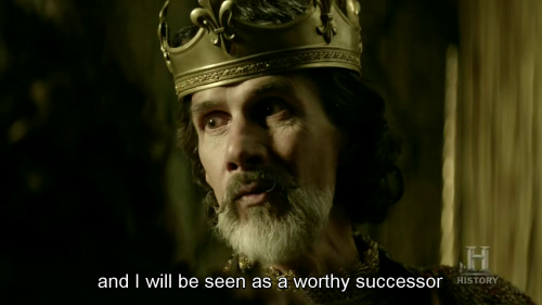 ex-libris-blog:Emperor Charles, Count Odo and Princess Gisela, Vikings S03E07 “Paris”The
