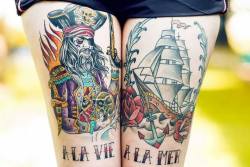 1337tattoos:  Here’s my thighs tattoos