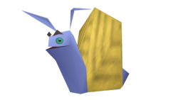 lowpolyanimals:Snail from Spyro 2: Ripto’s Rage / Gateway to Glimmer