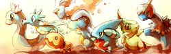 charmingpokemonart:  Pokemon : Baby Dragons