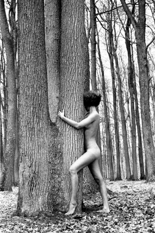 almavio: Claude Guillaumin ph. | Girl against a tree, 1970