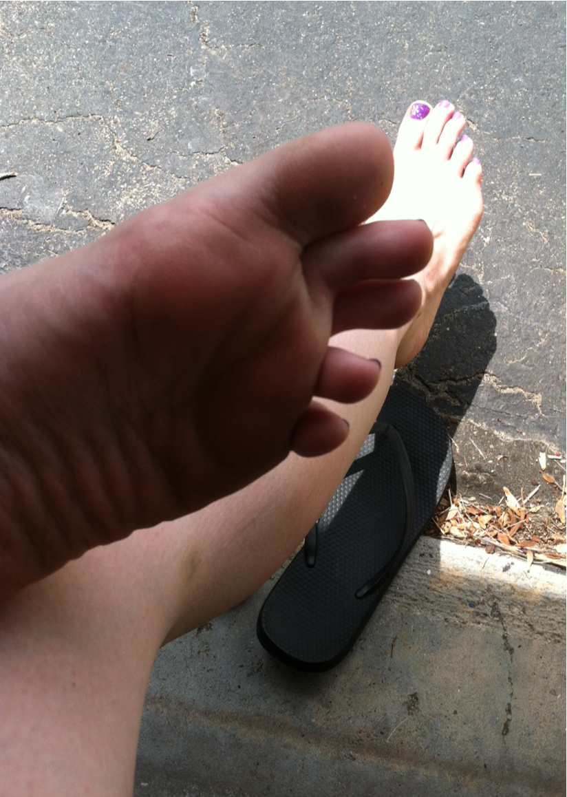 kissabletoes:  Would you still lick my feet with a little dirt on them just to be