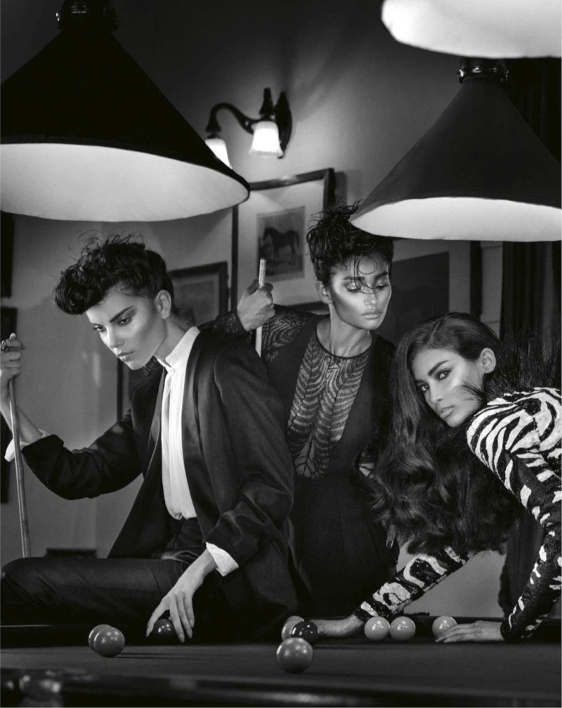 allcoveredinglitter:  Kelly, Mariette, Nidhi, Natalia And Renya - Vogue India October