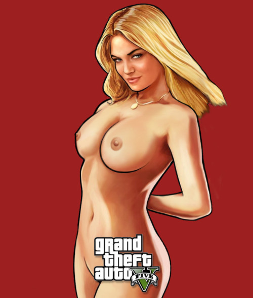 XXX nerd-p0rn:  GTAV’s Cover Girl Undressed photo