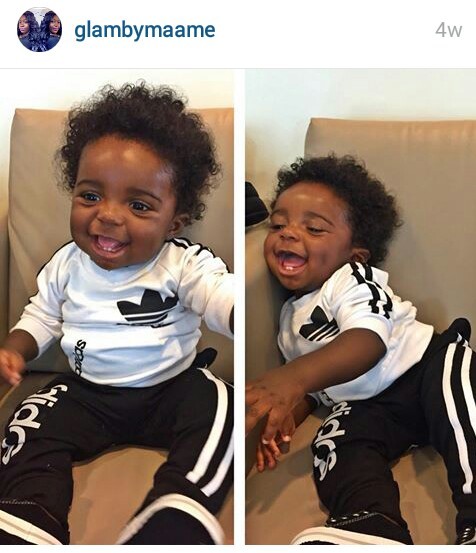 didi-is-spiffy:  blackloveisbeautiful:  ✊🏾❤️  Happiest baby ever