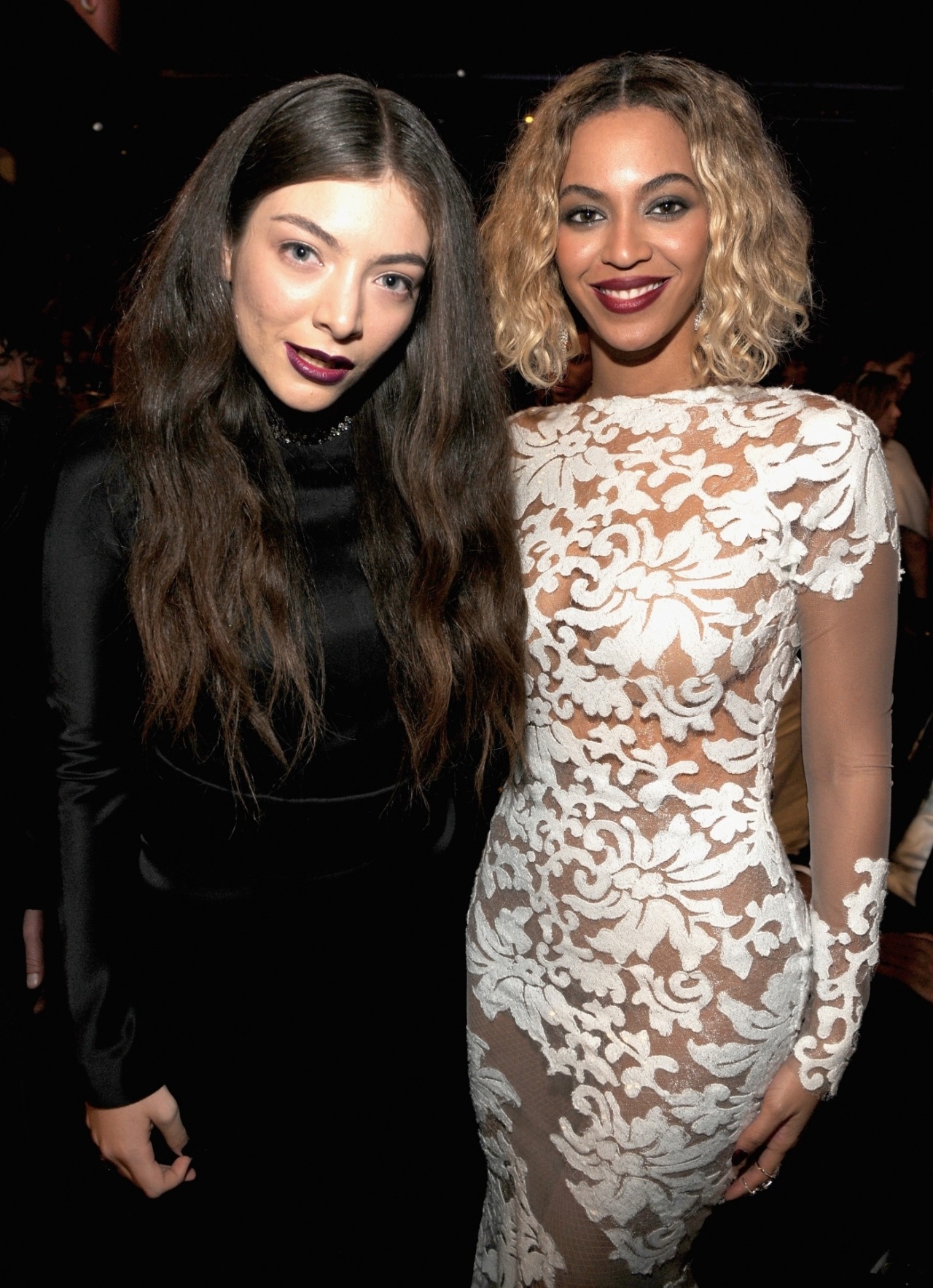 girlsluvbeyonce:  Beyoncé and Lorde at the 2014 Grammy Awards 