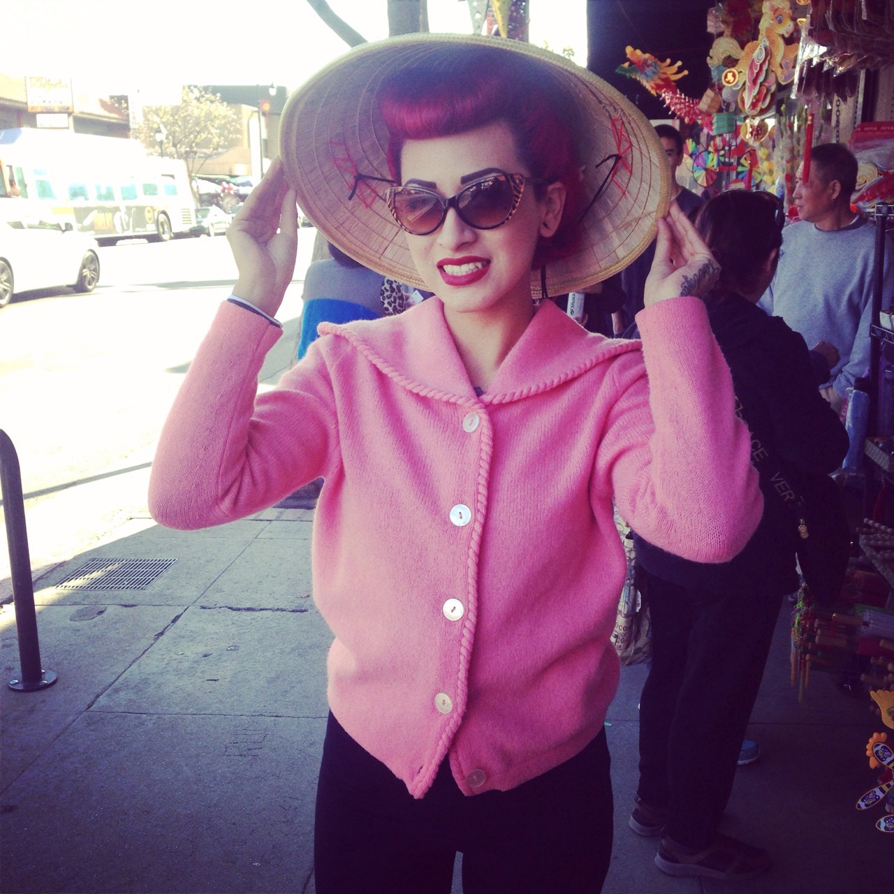 vintagemama11:  China town, and everyone telling me I look like Lucy! 