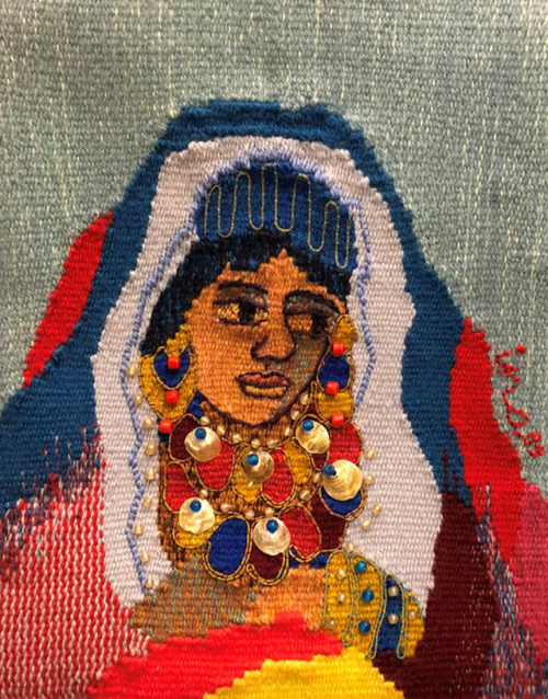 yumuseum:Our collection item this week is a 1989 tapestry by Ina Golub (1938-2015) depicting Rebecca