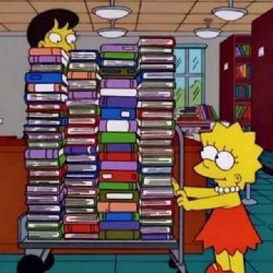 Lisa Simpson ♥ #TheSimpsons #LisaSimpson #Books