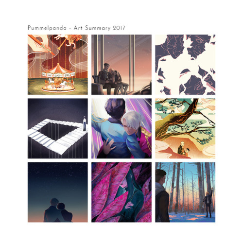 A belated 2017 art summary. I’ll try my best in 2018 as well.