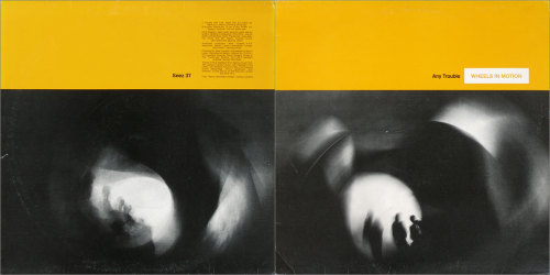 Peter Saville, album artwork for Any Trouble’s Wheels in Motion, 1981