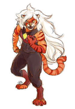 cupcakeshakesnake:  Jasper anthro (tiger)